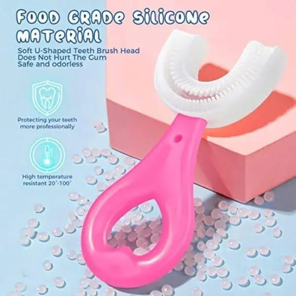 Baby U Shaped Toothbrush for Kids | 360° Soft Silicone