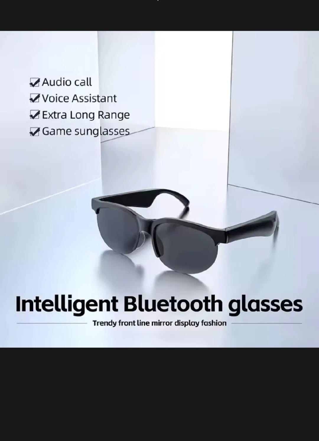 Wireless Audio Bluetooth Sun Glasses | Bluetooth Sunglasses UV Protection Waterproof Stereo Sound Quality Bluetooth Headphone Glasses